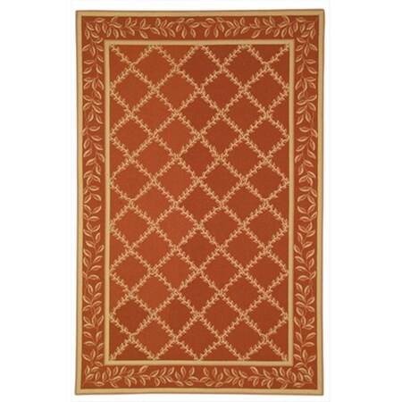Safavieh 2 ft. - 6 in. x 8 ft. Runner- Transitional Chelsea Rust And Gold Hand Hooked Rug HK230E-28